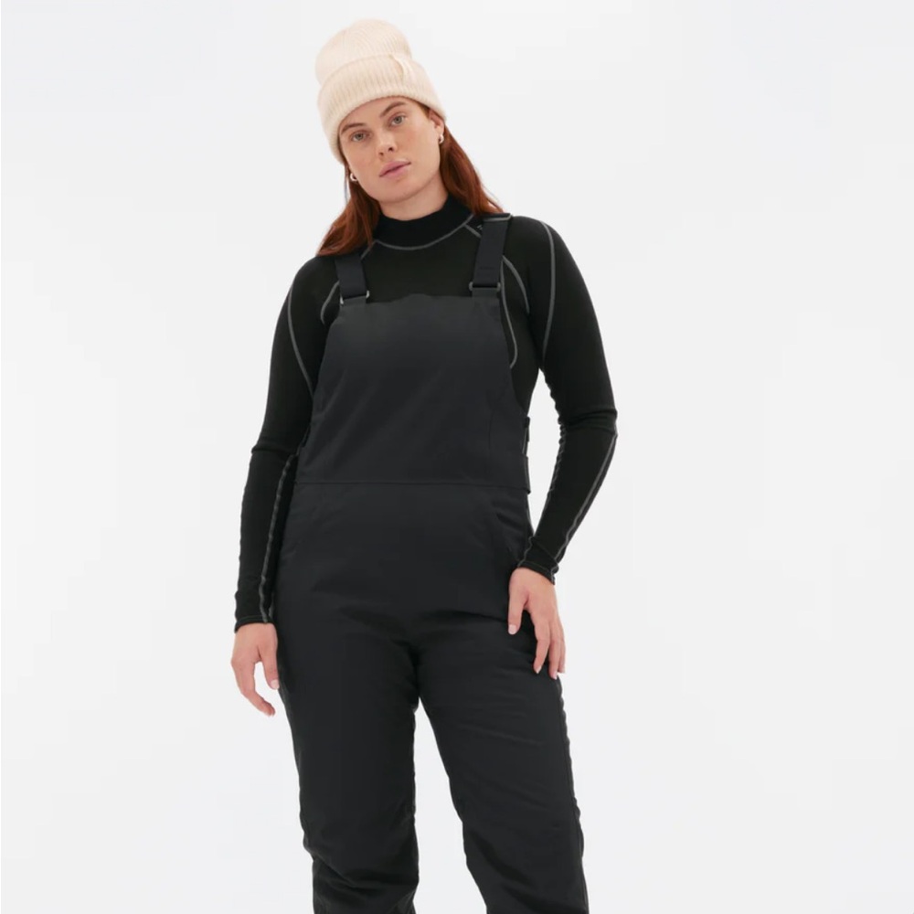 NWOT Never Worn Black Carson Bib Pants from Halfdays (small)